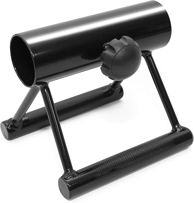 Yes4All Exercise Machine Adjustable T Bar Row Attachment, D Row Handle/Landmine Handle Attachment with Textured Rubber Handles
