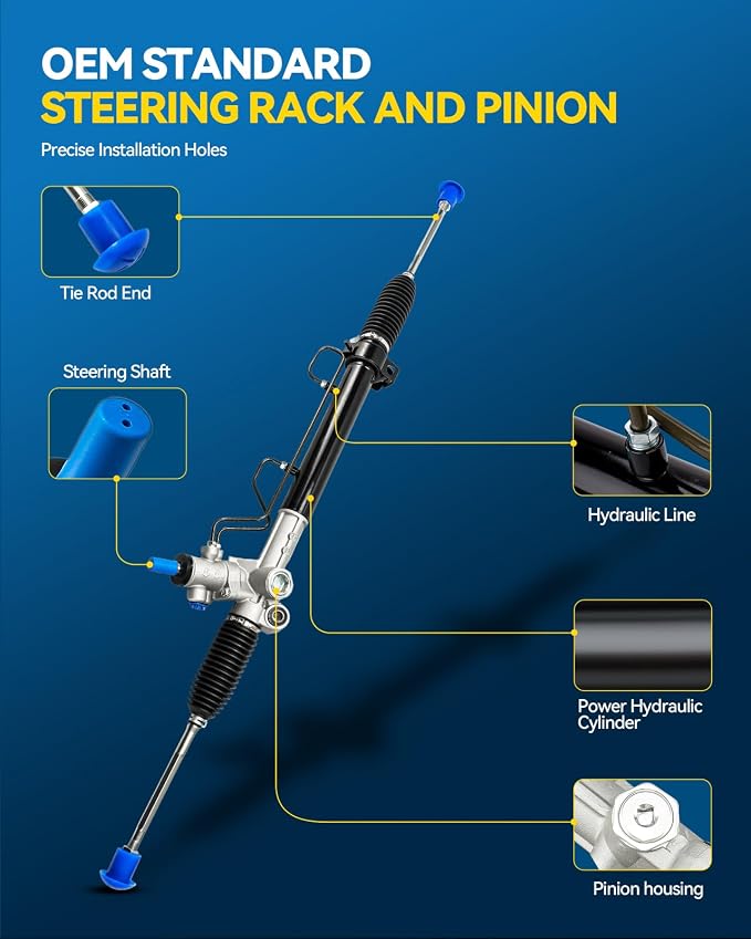 PHILTOP Power Steering Rack and Pinion for Camry, Avalon, ES300 | 1997-1998 ES300, 1992-1999 Camry, 1997-1999 Avalon Replace No.4425033160, 4425006110, 4425006120, 4550309030, 4425033034