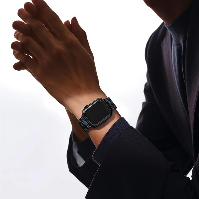 EPULY Compatible with Apple Watch Band 49mm 45mm 44mm 42mm 41mm 40mm 38mm, Business Stainless Steel Metal Watchband for iWatch Band Series 9, Ultra 2, SE, Ultra Series 8 7 6 5 4 3 2 1 Men & Women | Stainless Steel Strap Suitable for Business Setting, C...