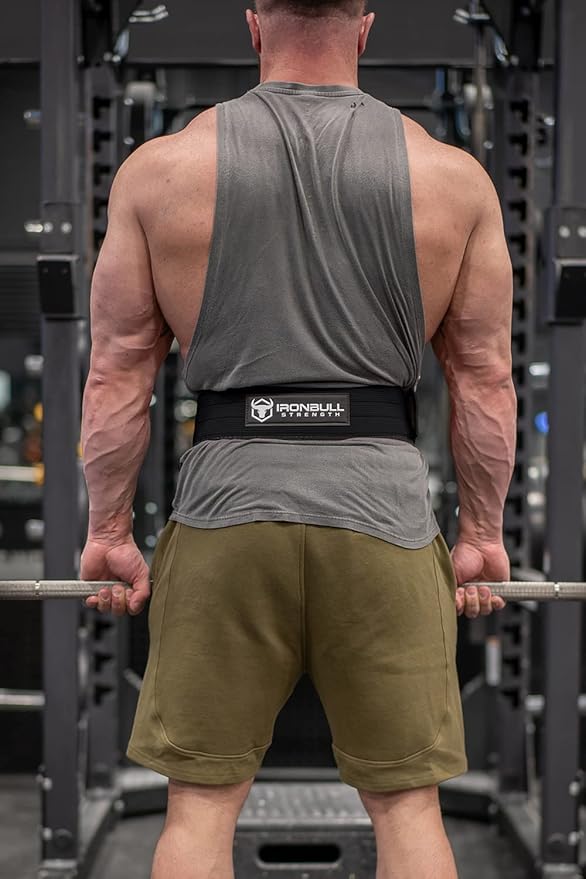 Lifting Belt for Weightlifting, Cross-Training, Olympic Lifting & Bodybuilding | Auto-Lock Padded Nylon Back Support for Squats, Deadlifts Bench Press, Gym, Workout