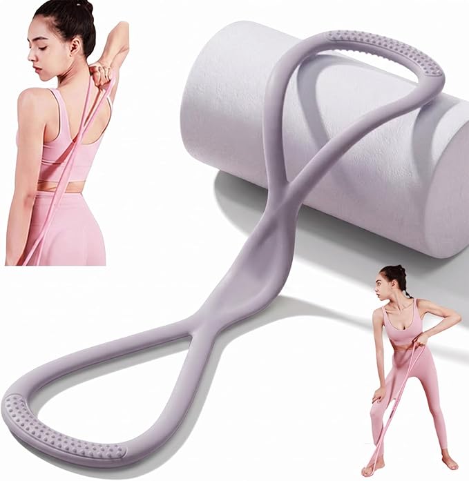 Resistance Bands with Handles,Figure 8 Resistance Band Elastic Fitness Bands Exercise Band for Home Yoga Gym Workout
