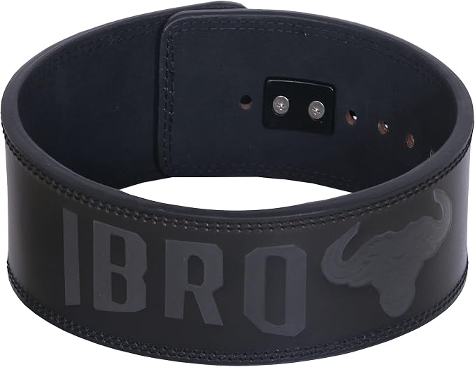 IBRO Powerlifting Lever Gym Belt – Power 8MM, 10MM or 13MM Extreme Heavy Duty Genuine Leather Belts - Squats Deadlifts Bodybuilding Weight Lifting IPF Power Lifting Strongman for Men