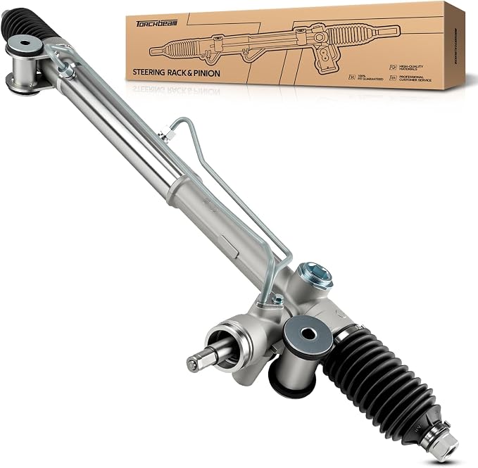 Torchbeam Power Steering Rack & Pinion Assembly Fit for Trailblazer, Envoy, Trailblazer EXT, Ascender, Rainier, 9-7x, Envoy XL, Envoy XUV, Bravada, Hydraulic System Steering, OEM 22-1014