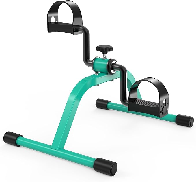 RYGEO Pedal Exerciser Mini Exercise Bike for Leg and Arm Recovery Exercise Lightweight and Portable Floor Bike