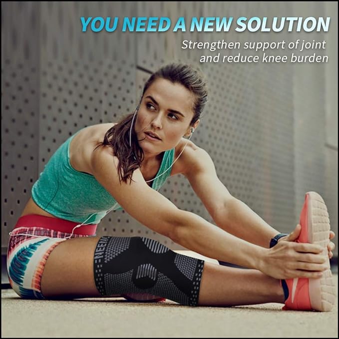 NEENCA Professional Knee Brace, Medical Knee Support for Women & Men Relief | Patented Patella Gel Pad & Side Stabilizers, Compression Sleeve for Knee Pain, Swelling, ACL, PCL, Arthritis, Sports, Workout