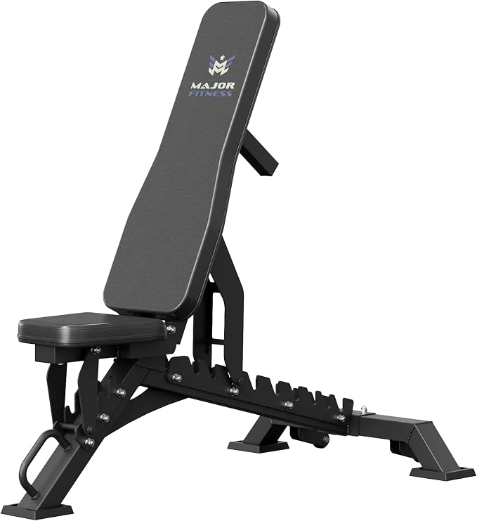 MAJOR FITNESS Weight Bench, Adjustable Workout Bench for Strength Training, Bench Press, and Full-Body Workouts for Home Garage Gym