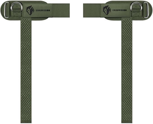 Ekkovision EKKO Weight Lifting Straps With Cuffed D Ring, Wrist Support for Men, Heavy Duty Thick Comfortable Lifting Straps, Secure Fit, Enhanced Grip, Straps for Weightlifting & Gym Training