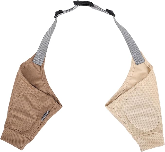 HDKUW Dog Elbow Protector for Calluses, Recovery Suit for Front Legs, Cone Collar Alternative to Stop Licking Wounds, Cover Sleeve for Small Medium Large Dogs - Brown L