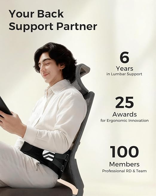 Back Brace for Men & Women Lower Back Pain Relief, Sciatica Pain Relief, Herniated Disc, Scoliosis-Breathable Back Support Brace with 26° Ergonomic Bionic Curve Support Stays