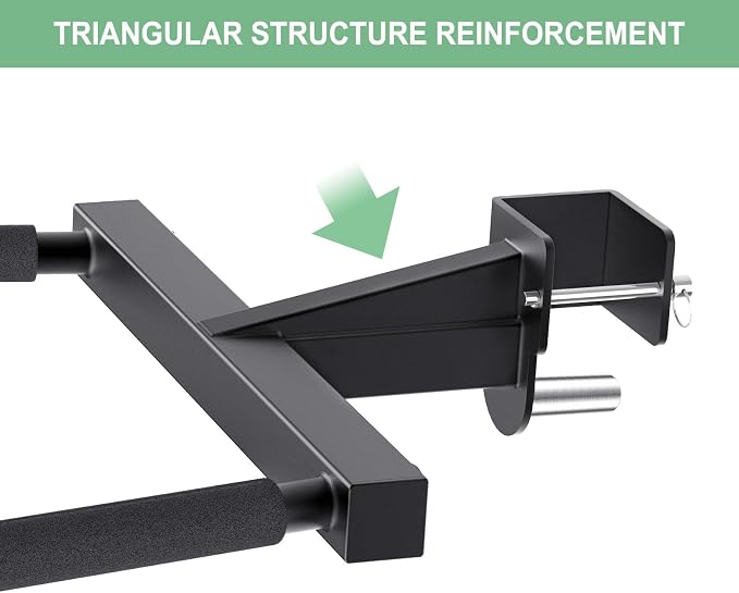 SELEWARE Squat Rack Attachment for Power Cage with 5/8" or 1" Holes | Y-Shaped Dip Bar Attachment, Nordic Hamstring Curl Attachment & Lever Arms for 2x2 or 3x3 Power Rack, Home Gym Accessories