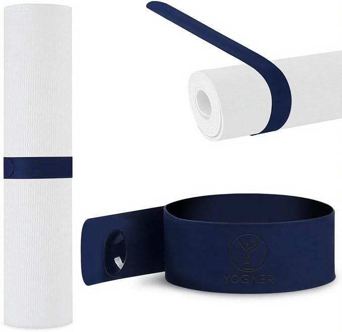 Yoga Mat Carrier Strap, Adjustable Thick Straps Sling for Carrying Large Mats, Stretching Band