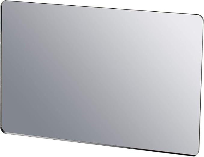 Marketing Holders 6 Pack Acrylic Mirror Sheet 4" x 6" Replacement DIY Frameless Plexiglass Tile Portable Lightweight Flat with Rounded Corners for Makeup Bags Purses and Traveling