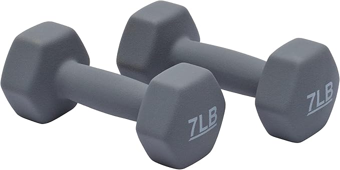 Amazon Basics Neoprene Dumbbell Hand Weights for Exercise and Muscle Toning