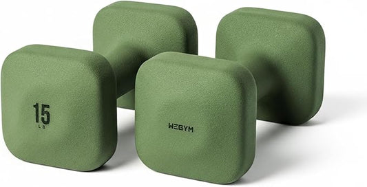 WeGym Square Dumbbells for Home Gym, Hand Weights for Strength Training