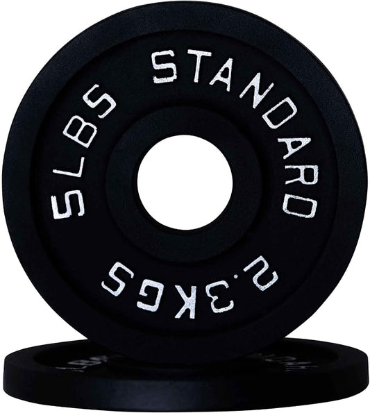Weight Plate Pairs and Sets from Barbell Standard | Powder Coated & Extremely Durable | Fits 2" Olympic Barbells | 2% Tolerance Guarantee