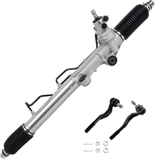 26-2625 Hydraulic Power Steering Rack and Pinion Fit for Toyota Tacoma 1996-2004, 4Runner 1996-2002 Automotive Replacement Rack & Pinion Assembly with Outer Tie Rod Ends 4420060022 4420035013