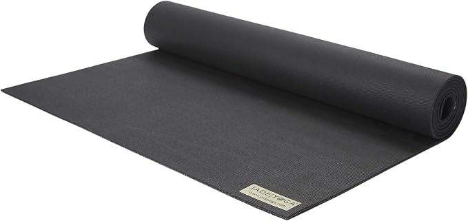 JadeYoga Harmony Yoga Mat - Durable & Thick Gym Fitness Mat, Non-Slip Natural Rubber Yoga Mat - Home Exercise & Stretching Mat, Workout Mat - Yoga, Pilates & Meditation for Women & Men