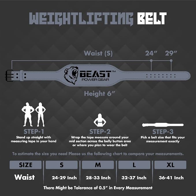 Weight Lifting Belt - 4” Genuine Leather Belts Padded Lower Back Support for Gym Bodybuilding Squat Deadlift Weightlifting Cross Strength Training Men Women Free Wrist Wrap