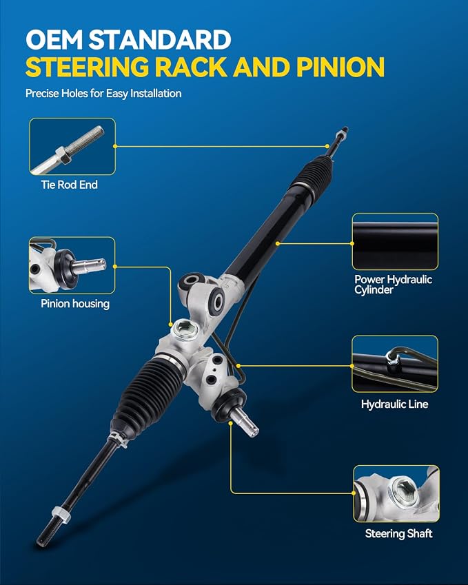 PHILTOP Power Steering Rack & Pinion Assembly for 2004-2006 Colorado/Canyon RWD, 2006 i-280, Hydraulic Power Steering, OEM Replacement 22-1019