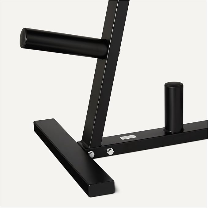 Amazon Basics Weight Plate Tree Rack, Durable Steel, Space-Saving Vertical Design for Home Gym