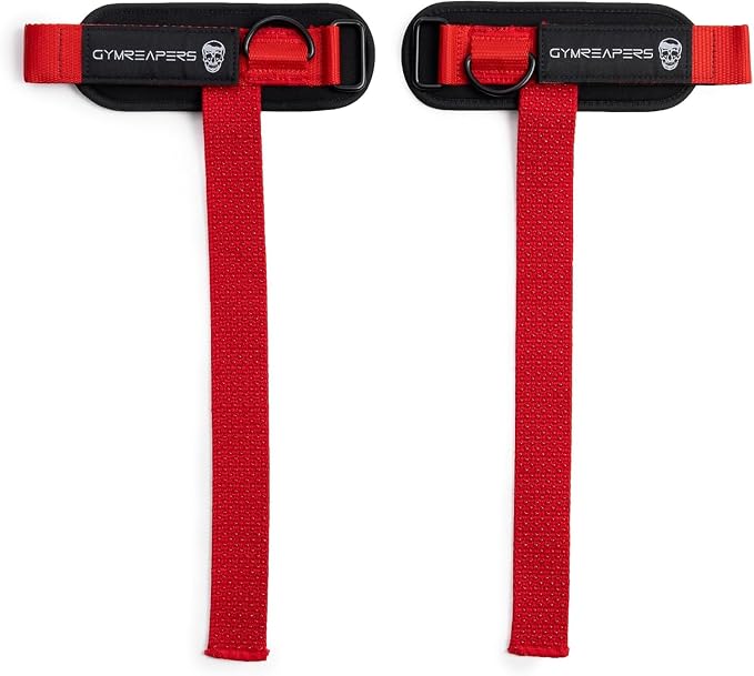 Gymreapers GripLink Lifting Straps – Heavy Duty D-Ring Weight Lifting Wrist Straps with Anti-Slip Silicone Grip Beads, Adjustable Support for Deadlifts, Powerlifting, Cable Machines & Gym Training