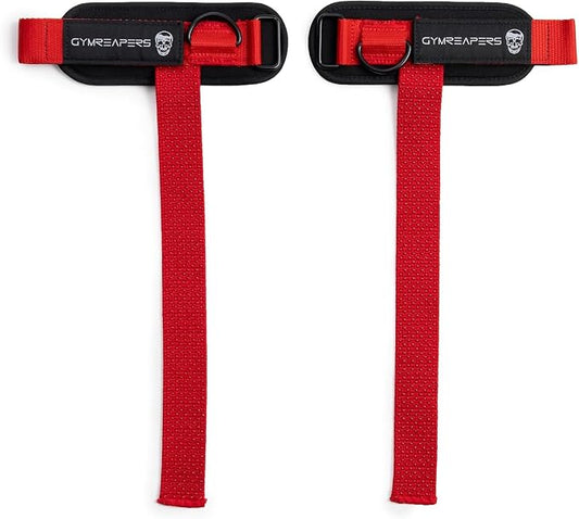 Gymreapers GripLink Lifting Straps – Heavy Duty D-Ring Weight Lifting Wrist Straps with Anti-Slip Silicone Grip Beads, Adjustable Support for Deadlifts, Powerlifting, Cable Machines & Gym Training