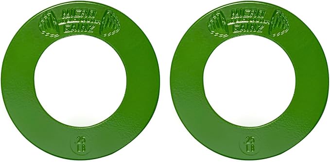 Micro Gainz Calibrated Fractional Weight Plate Set of 2 Plates, Choose Set (.25LB-1.25LB), Designed for Olympic Barbells for Strength Training & Micro Loading Bar Weights, Made in USA