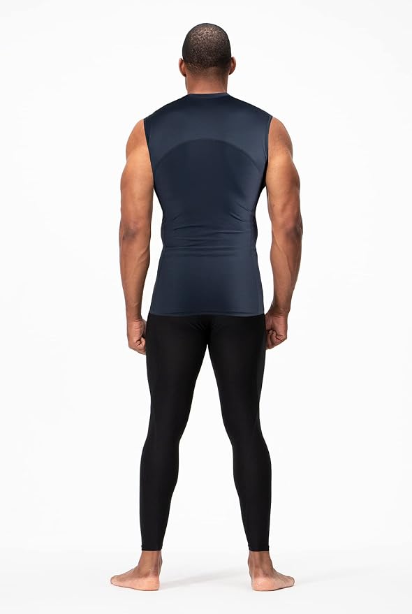 DEVOPS 3 Pack Men's Compression Shirts Sleeveless Tank Top Baselayer | Gym Training, Running, Moisture Wicking, Compression Fit, 4-Way Stretch, UPF 50+, Sleeveless