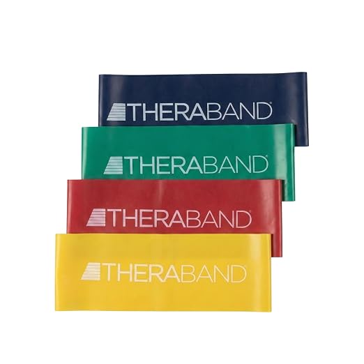 THERABAND Resistance Band Loop, Exercise, Workout, Physical Therapy | Elastic resistance band for exercise, strength training, stretching and physical therapy