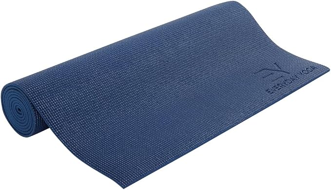 Everyday Yoga Deluxe Mat, Spacious 72"x24" Non-Slip Yoga Mat for Comfortable Home Workouts, 3-5mm Extra Thick