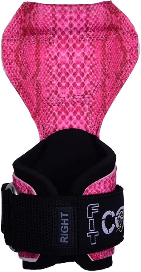 Cobra Grips Weight Lifting Gloves with Adjustable Neoprene Padded Wrist Wraps - Heavy Duty Alternative to Power Lifting Hooks for Deadlifts