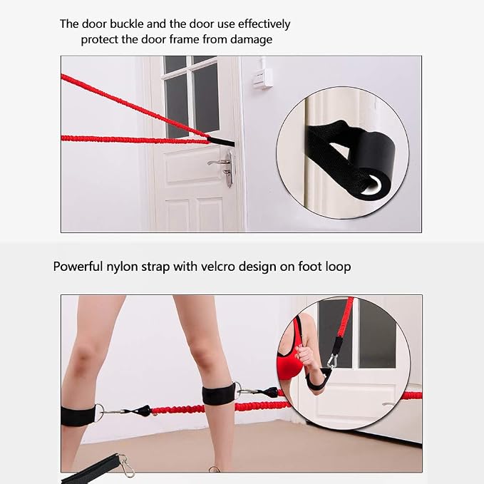 Resistance Band with Handle, Exercise Bands with Handles, Ideal for Strength Training, Muscle Toning, Physical Therapy