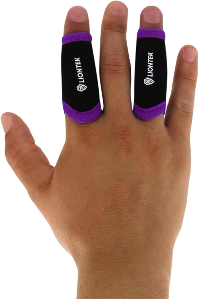 Single Finger Sleeve Pair - Sports Compression Finger Sleeve for BJJ, MMA, Basketball, Weight Lifting, and More