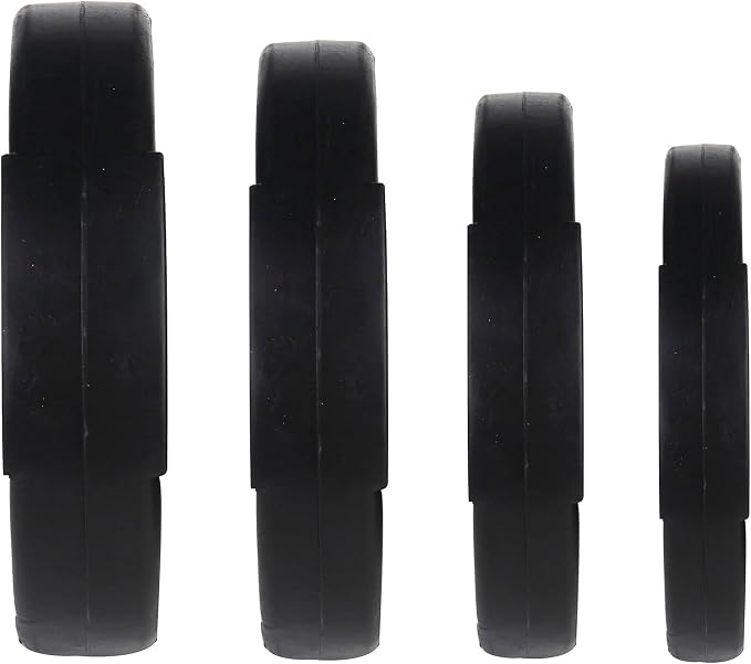 Signature Fitness Vinyl Standard Plate Weight Plate for Strength Training and Weightlifting, Multiple Sizes