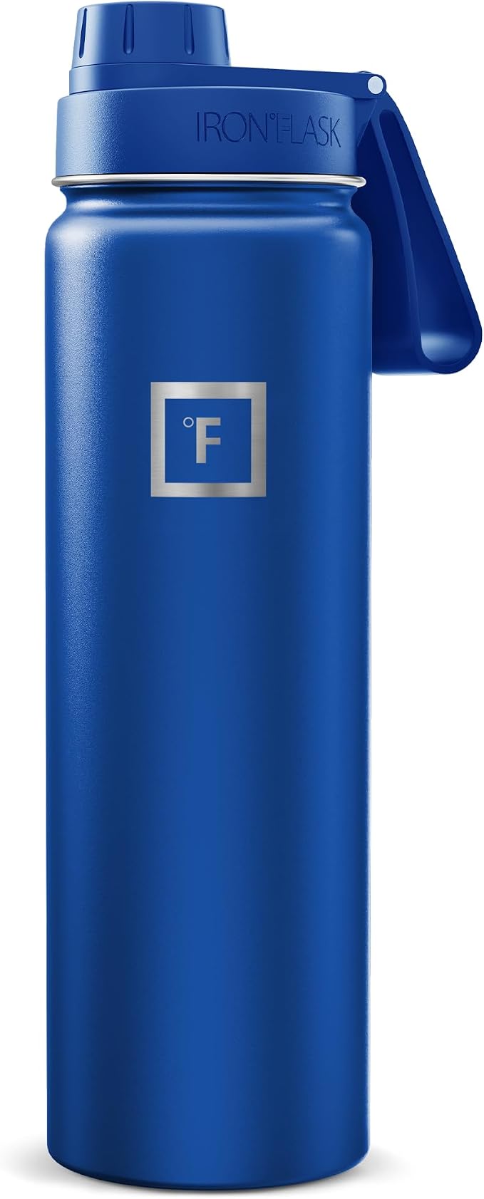 IRON °FLASK 24 oz Wide Mouth Water Bottle with Spout | Insulated Stainless Steel Sports Water Bottle with Leakproof Spout Lid - BPA Free, Cold 24 Hrs, Sweat Free (Twilight Blue)