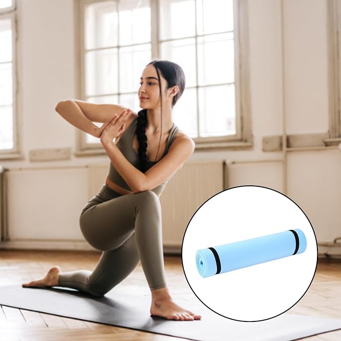 Extra Thick Exercise Mat, 70inch Non Slip Fitness & Yoga Mat for Home Gym, High-density Foam Padding for Workouts, Gymnastics, Bodybuilding and Floor Exercises