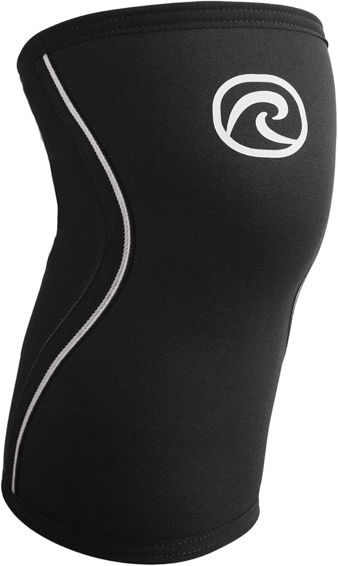 Rehband 5mm Knee Sleeves for Functional Training, Cross-Training & Powerlifting, Weightlifting Knee Support made of Neoprene, Unisex, Colour:Black, Size:Medium