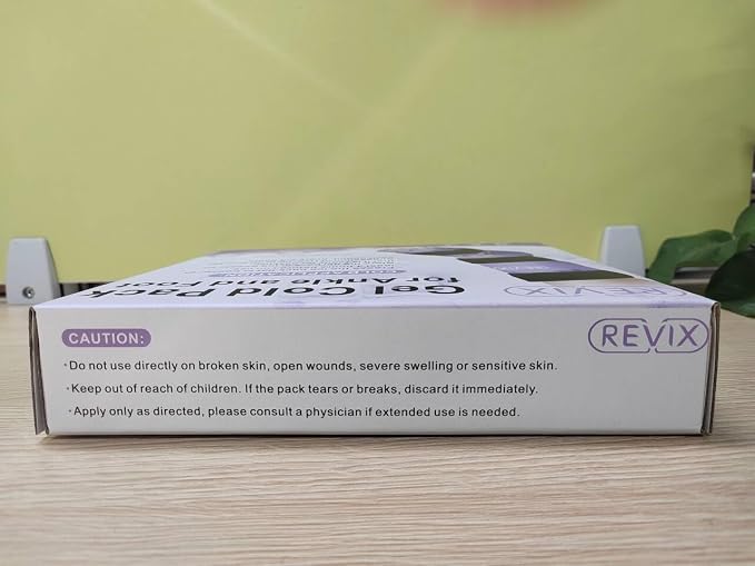 REVIX Ankle Ice Pack Wrap, Reusable Foot Cold Pack, Purple | Ankle Ice Wrap with Soft Plush Lining, Flexible Gel for Plantar Fasciitis, Achilles Tendonitis & Post-Workout Recovery
