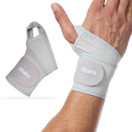 Ultra Thin Mesh Wrist Brace for Carpal Tunnel Pain Relief - Adjustable Wrist Support Strap for Arthritis, Tendonitis, Repetitive Strain Injury - Lightweight Ulnar Wrist Wraps for Workouts & Daily Use, Fits Left or Right Hand (1, Gray)