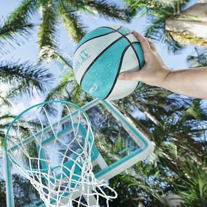 DUNNRITE Products 9" Diameter Regulation Aqua B110 Pool and Lake Water Basketball, Waterproof