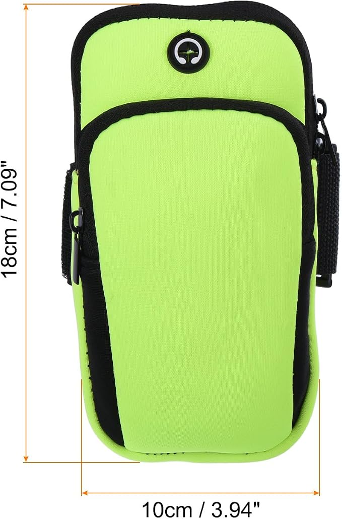 PATIKIL Phone Arm Band for Running, Running Phone Carrier Armband Cell Phone Holder for Runners Green