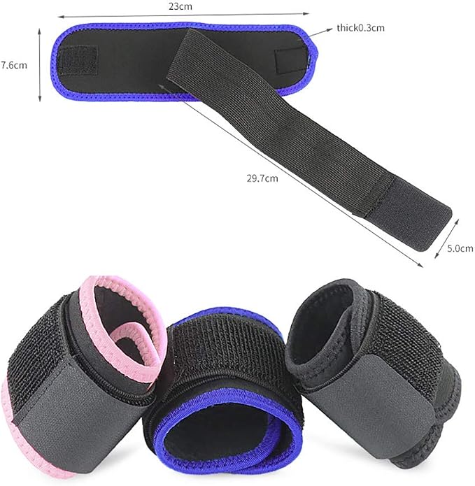 Wrist Brace, Compression Wrist Strap Support Wrist for Men & Women, Youth & Elderly, Boys& Girls, One Size Adjustable, Sports Wristband 1 PCS (Blue)
