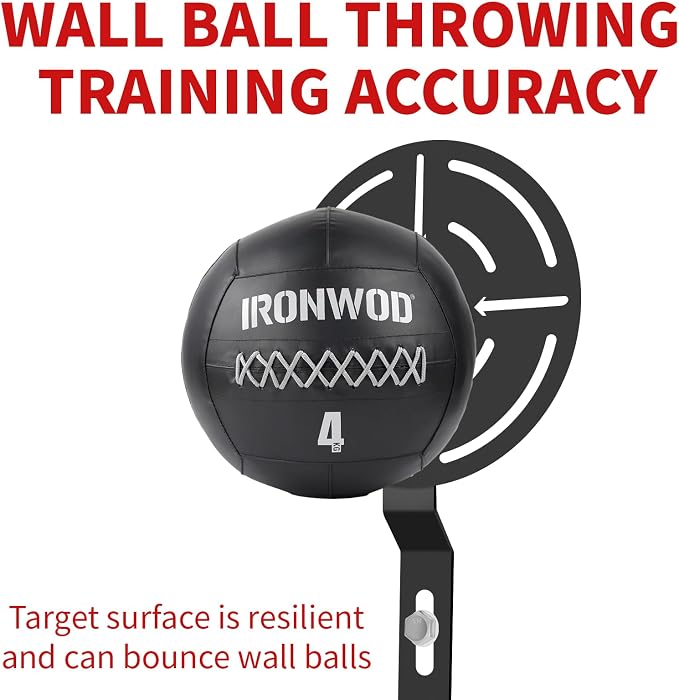 AHTAPFON Wall Ball Target for Rack Mounted with Extension,Medicine Ball Target for Power Rack Attachments,Home Gym Exercise Ball Squash Fitness for Enhance Explosive Power