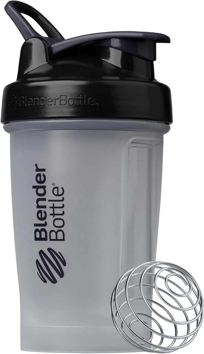 BlenderBottle Classic V2 Plastic Shaker Bottle 20 oz Black