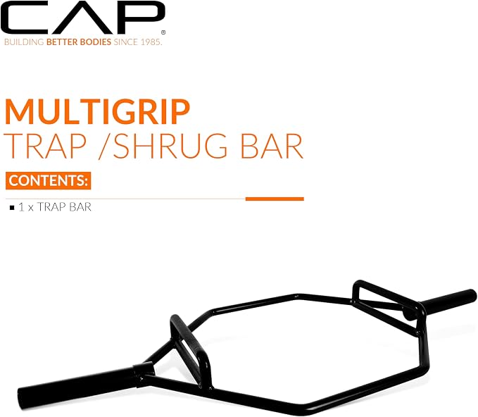CAP Olympic Trap Bar | Heavy-Duty Hex Shrug & Deadlift Weight Bar