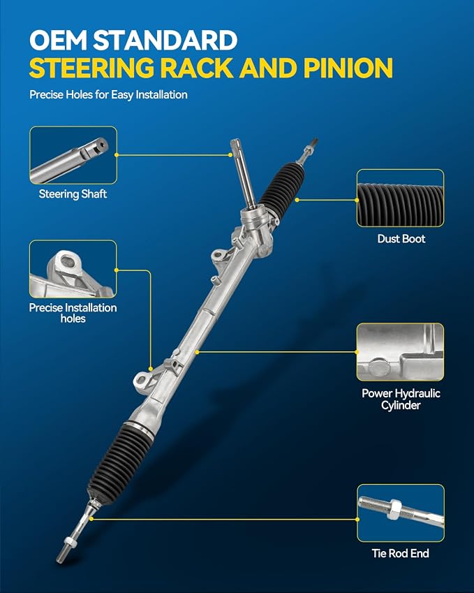 PHILTOP Power Steering Rack & Pinion Assembly for 2007 2008 2009 2010 Versa 1.8L, Electronic Power Steering, OEM Replacement 1G-2671