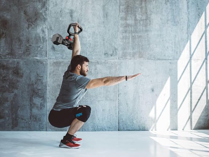 Dumbbell Kettlebell Converter – Turn Dumbbells into Kettlebell for Workouts | Adjustable Weights Up to 110LB Capacity - 90-Degree Rotating Handle