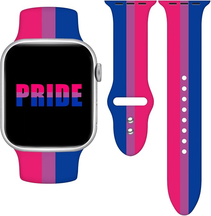 Pride Watch Band Compatible with Apple Watch Series 11 10 9 8 7 6 5 4 Ultra SE (Replacement Silicone Strap for iWatch 40mm - 49mm)