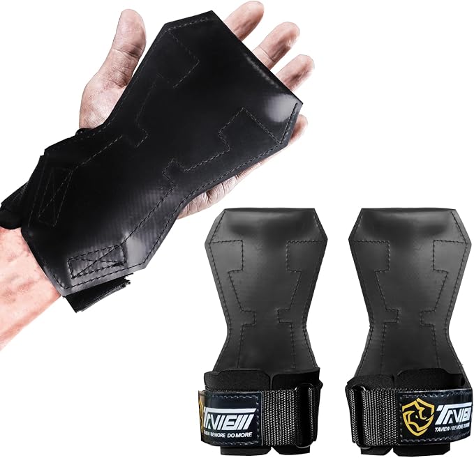 TAVIEW Wrist Straps for Weightlifting for Maximum Grip Support - Lifting Deadlift Strap & Weight Lifting Grips Gloves for Working Out Pull Up Deadlifting & Shrugs