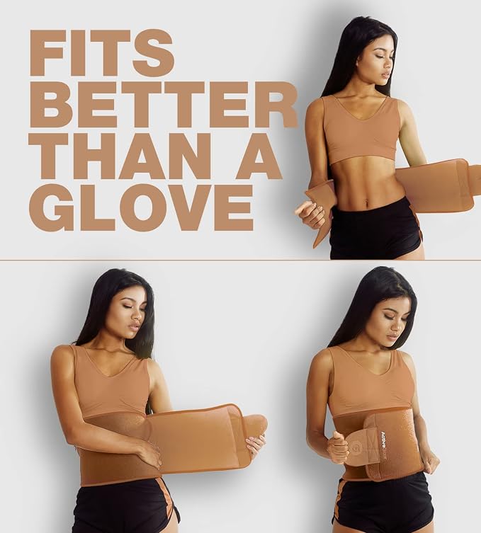 Premium Waist Trimmer & Trainer Belt for Men and Women - Sweat-Enhancing Slimming Wrap for Stomach, Adjustable Fit